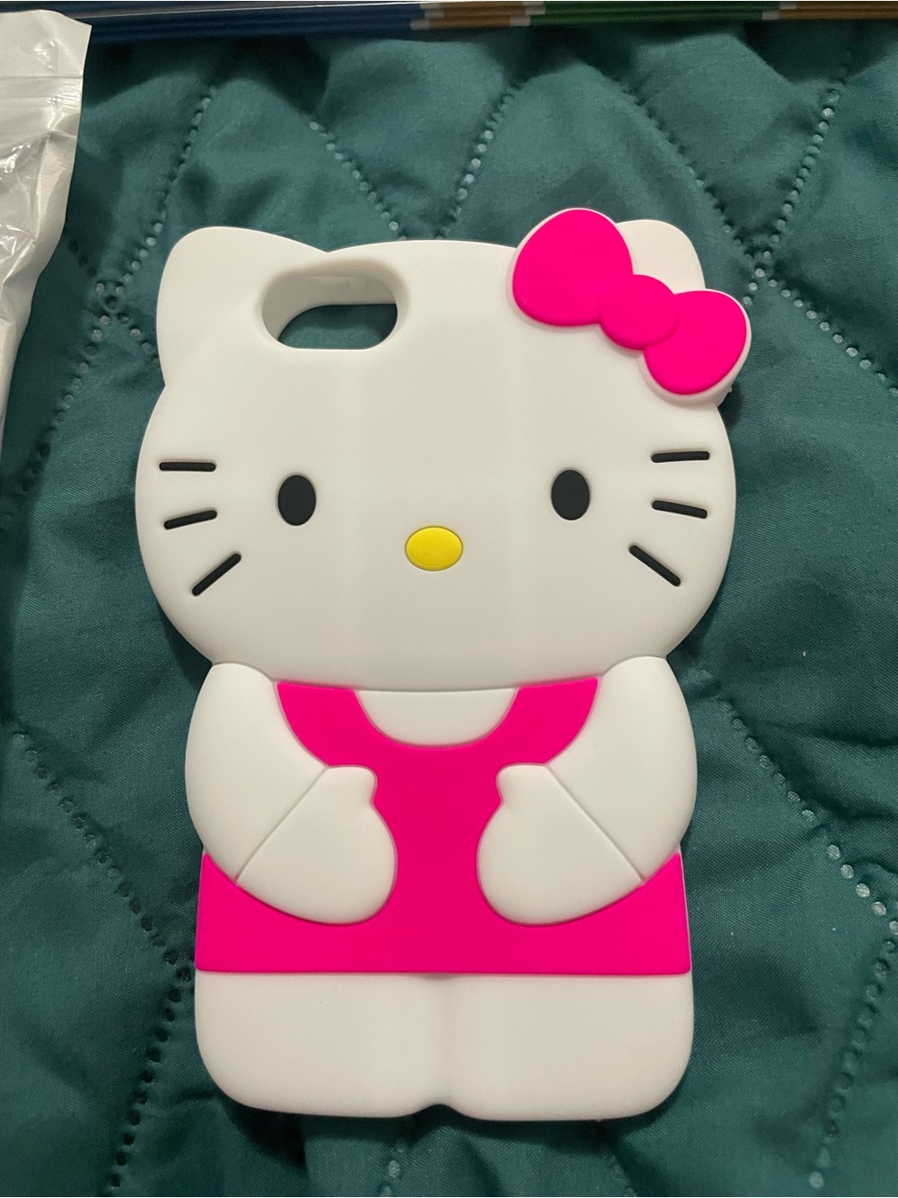 Hello Kitty Hot Pink & White Silicone Cat Phone Case